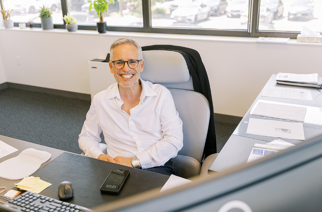 Ira at desk
