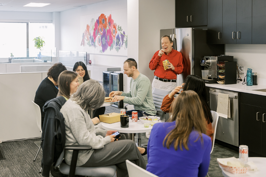 Team Lunch in the Office